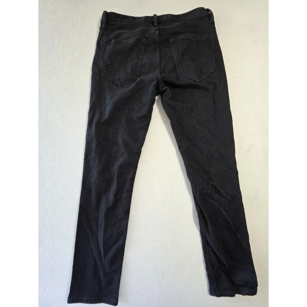 Banana Republic Traveler Jeans Men 30x30 Athletic Tapered Fit Black Stretch